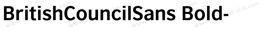 BritishCouncilSans Bold字体转换